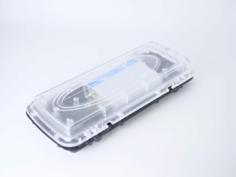 Transparent half-shell waterproof enclosure. - Ercogener