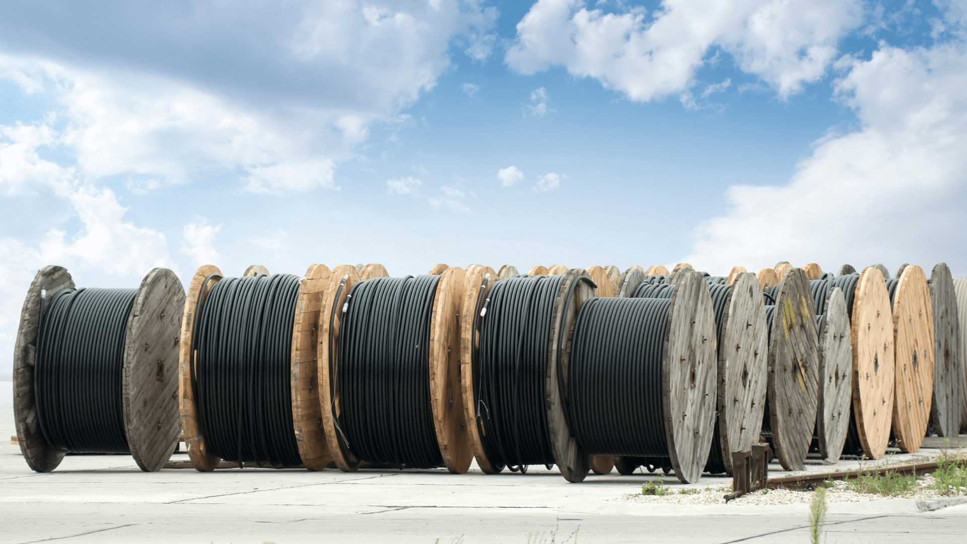 Tourets prêt à être connectés sur un chantier
